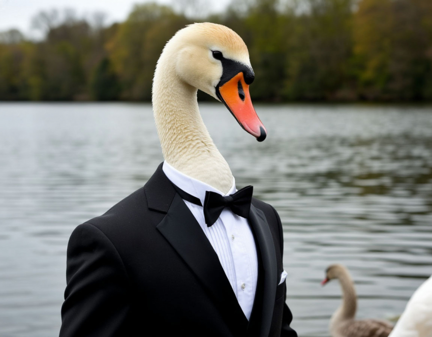 Сицилийские разборки волгоградских лебедей попали на видео 