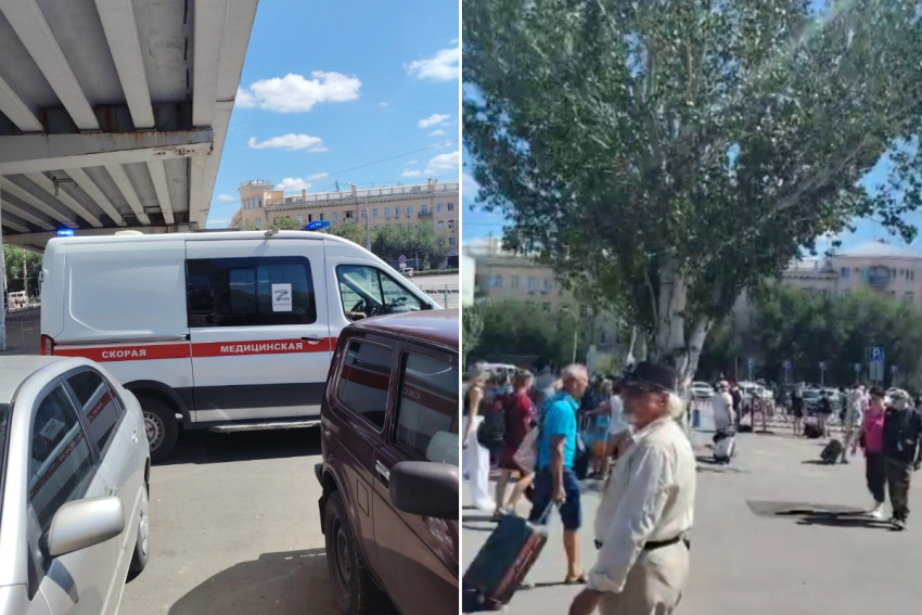 Что происходит у экстренно эвакуированного ЖД вокзала в Волгограде 