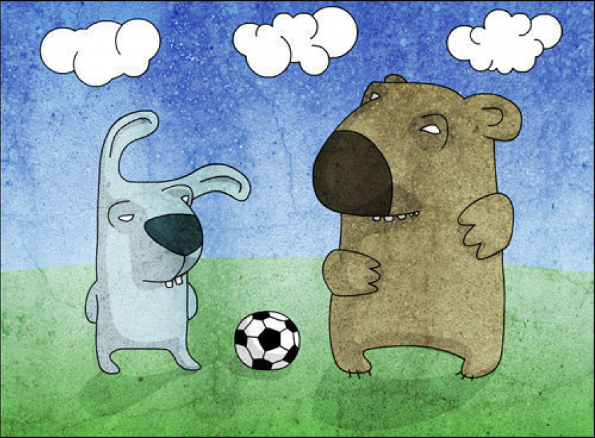 Легкие рисунки на тему футбол