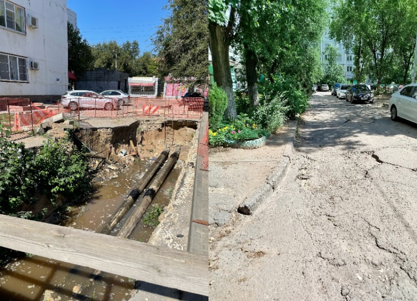 Две дороги-страшилки показали в Дзержинском районе Волгограда