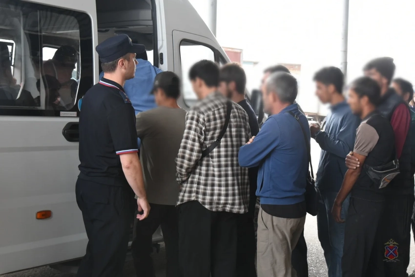 Деньги и автомобили изъяли во время облавы на мигрантов на оптовой базе в Волгограде 