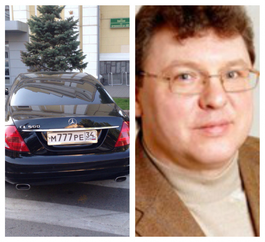 Депутат Волгоградской гордумы Евгений Щур паркуется, несмотря на правила
