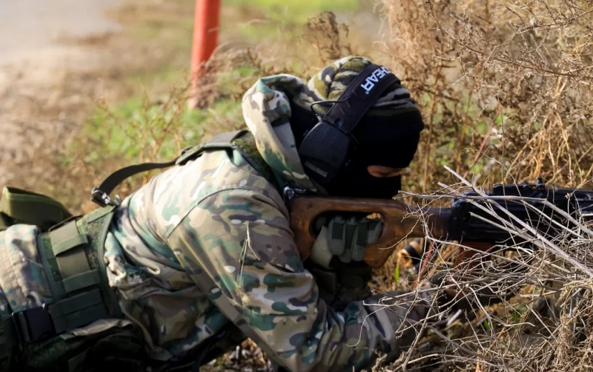 Волгоградские мобилизованные учились выходить из огневой засады