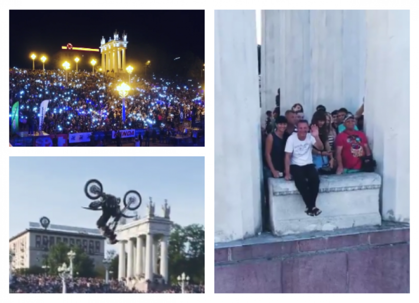 Потрясающее видео празднования Дня города сняли с высоты птичьего полета в Волгограде