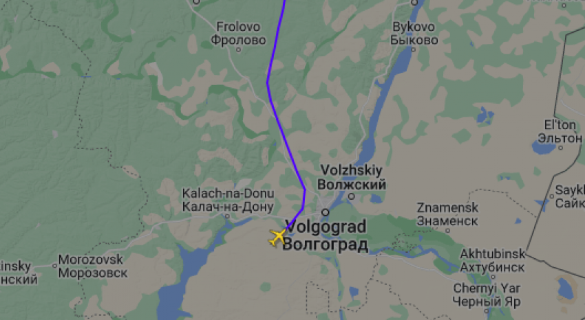 Самолёт Минобороны замечен над Волгоградской областью