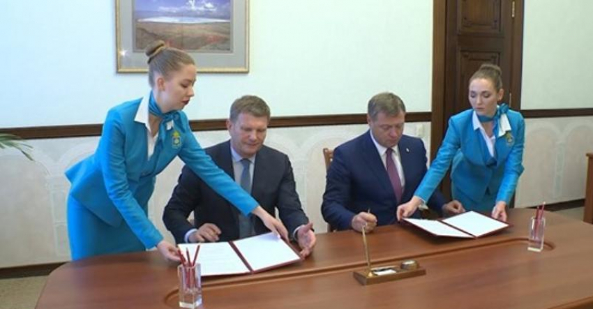 Губернатор Астраханской области и Олег Савченко подписали договор о создании особой экономической зоны