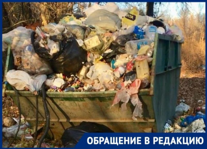 Невывозимая несколько месяцев гора мусора на Сарпинском в Волгограде попала на видео