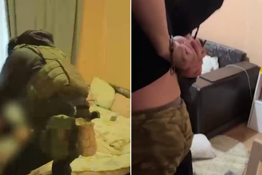 СОБР вытащил волгоградца из-под одеяла: эпичное задержание попало на видео