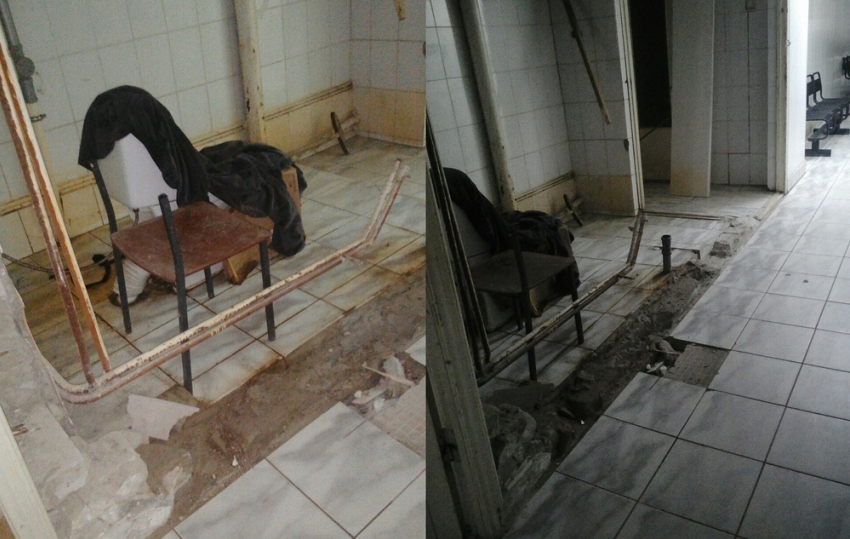 Пациенты поликлиники в Городище ждут очереди к врачу в туалете 