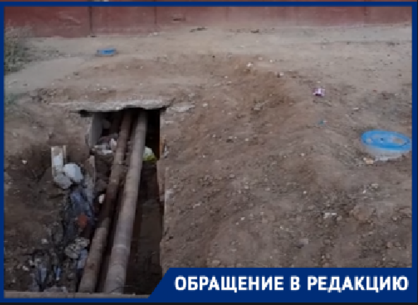 Коммунальная авария оставила без холодной воды дом в волгоградском поселке