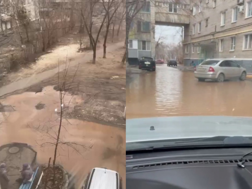 Воду отключили на юге Волгограда из-за эпичного затопления