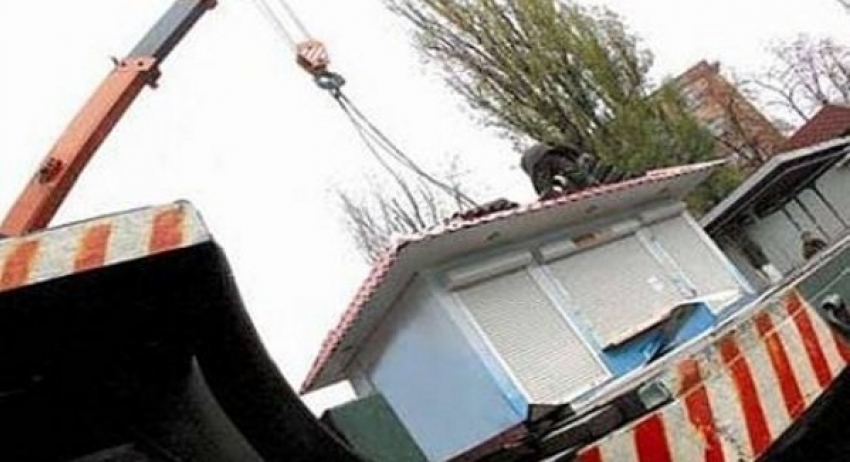 В Красноармейской районе снесли незаконную торговую точку