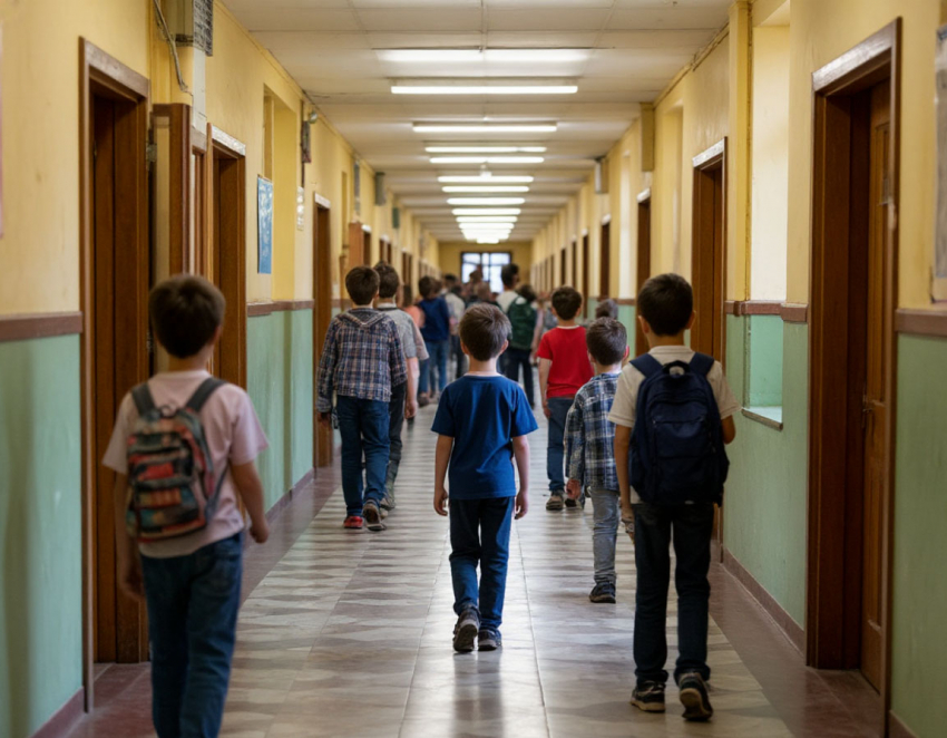 В школе Волгограда двое учеников получили травмы позвоночника  после падения на них одноклассников