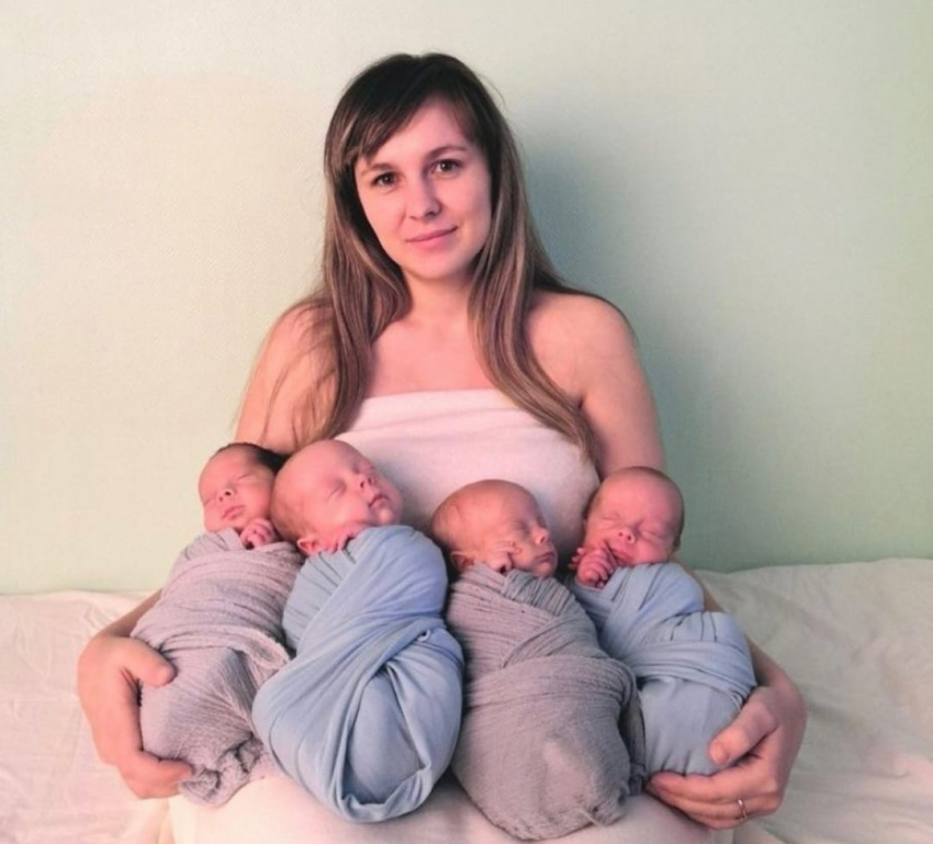 «Пока не выгораю»: о буднях с четверняшками и недосыпе рассказала мама из Волгограда