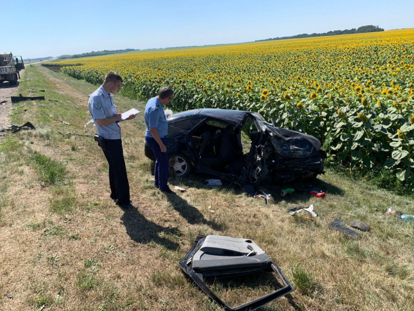 В жуткой лобовой аварии на волгоградской трассе три человека погибли и трое пострадали