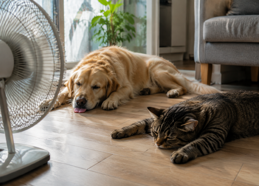 Жара под 40°: как защитить домашних животных от перегрева