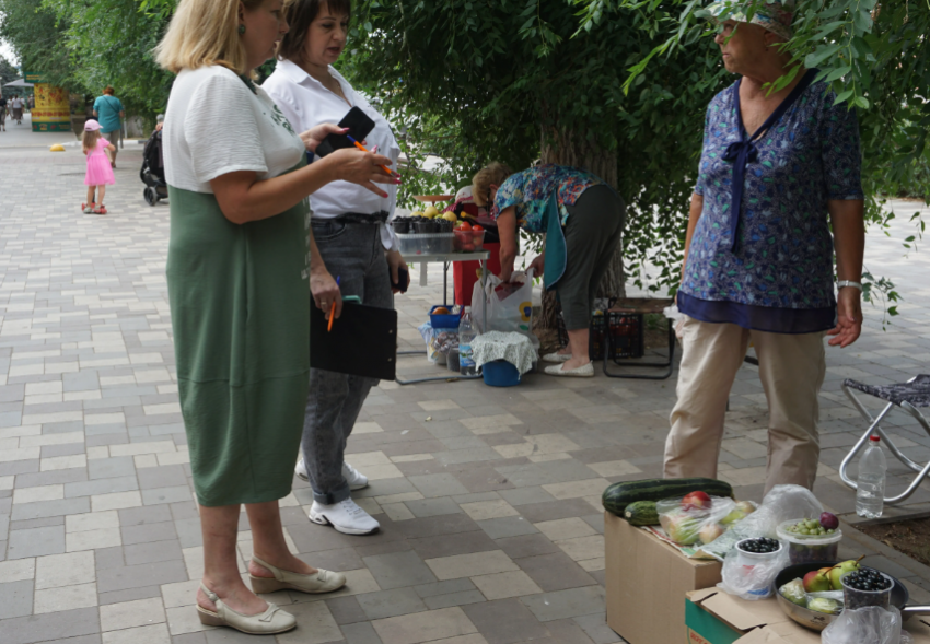 В Волгоградской области ежедневно «гоняют» уличных торговцев с ягодами и кабачками