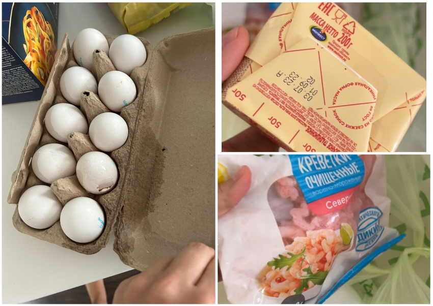 Битые яйца в сиропе из растаявших креветок ждали полдня: сервис от Сбермаркета разочаровал волгоградку