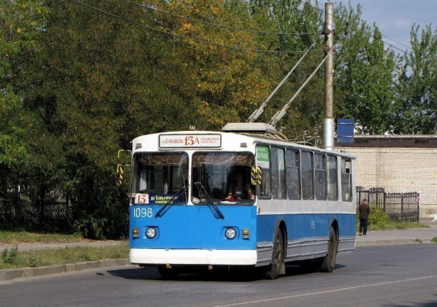 Маршрут первого рейса троллейбуса № 15а в Волгограде сокращен