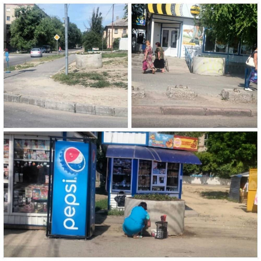 В Волгограде в преддверии выборов появились странные бетонные клумбы