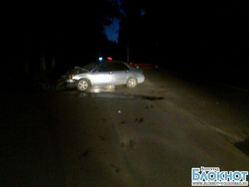 Волгоградка въехала в дерево