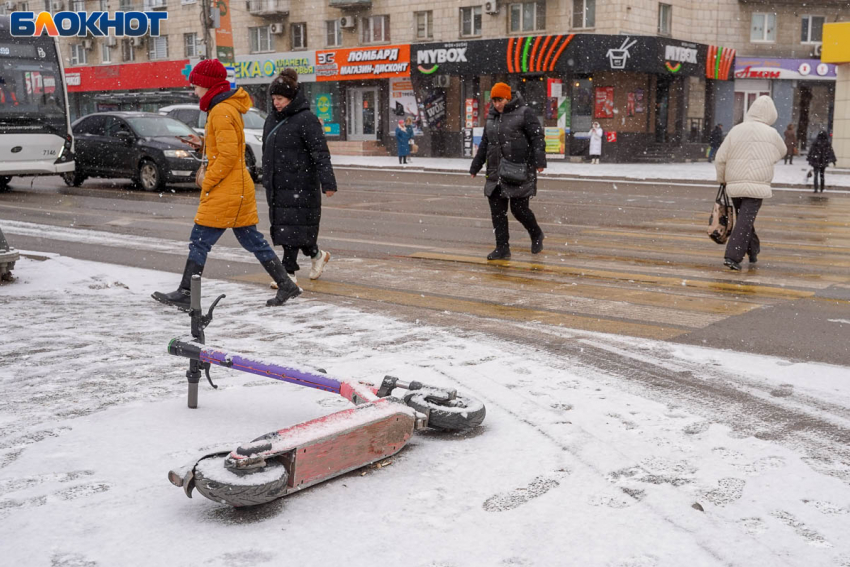 Волгоград оказался в снежном плену из-за гигантской тучи 