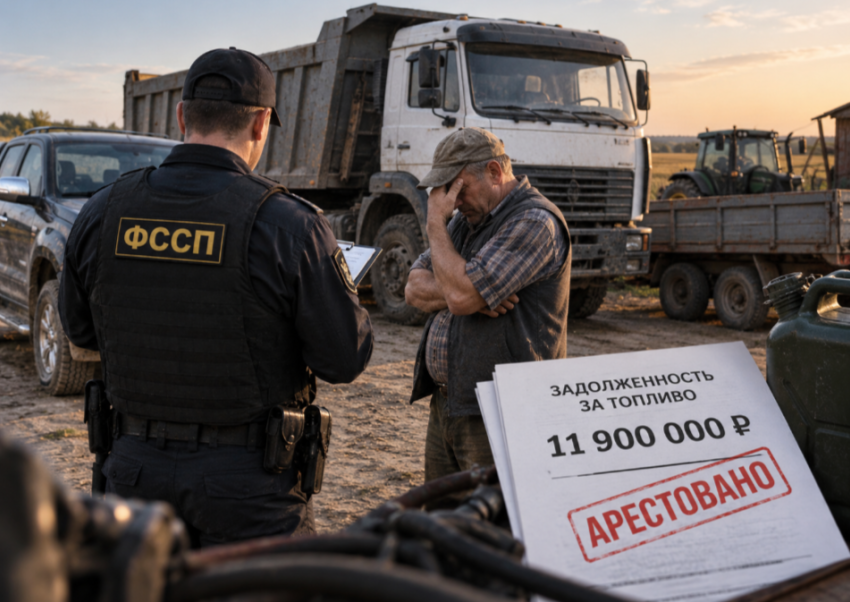 Топливный долг на миллионы обернулся арестом техники у фермера под Волгоградом