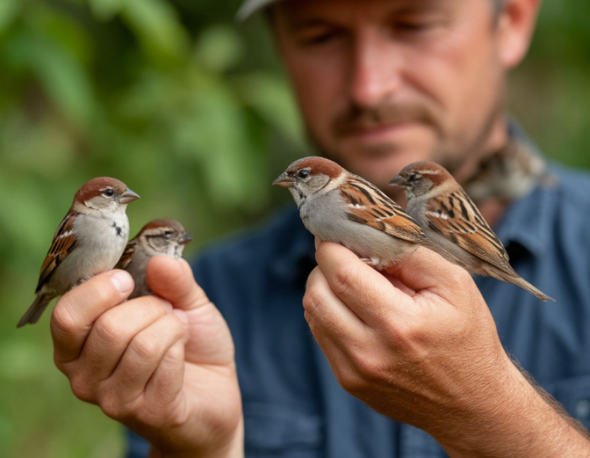 Перепись воробьев устроили в Волгоградской области 