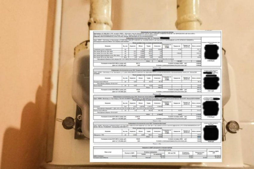 Счет на 60 тыс руб выставили волгоградцам за общедомовую воду