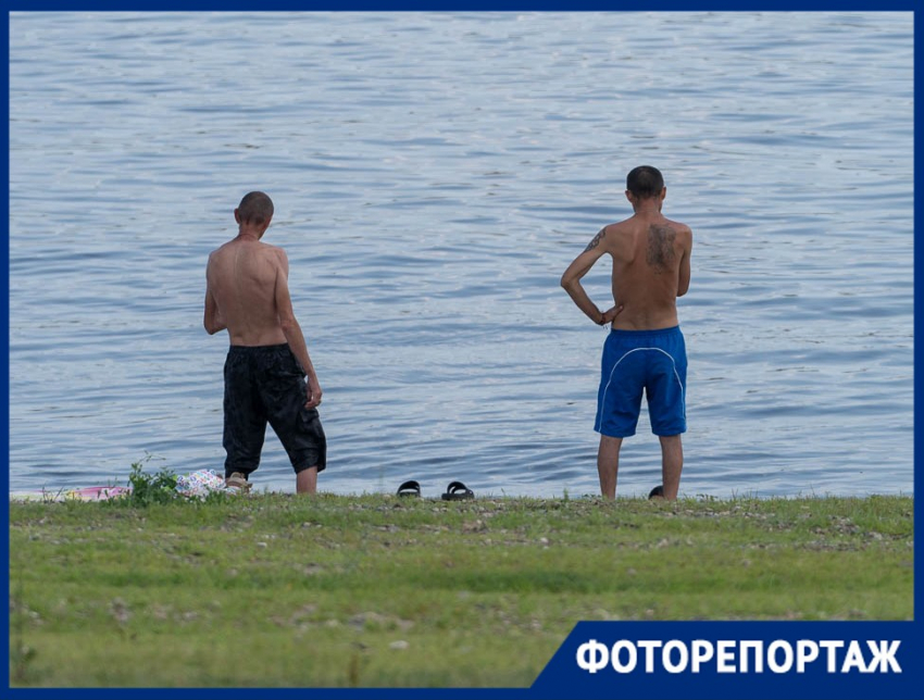 В жару под +40 в Волгограде закрыты пляжи для купания