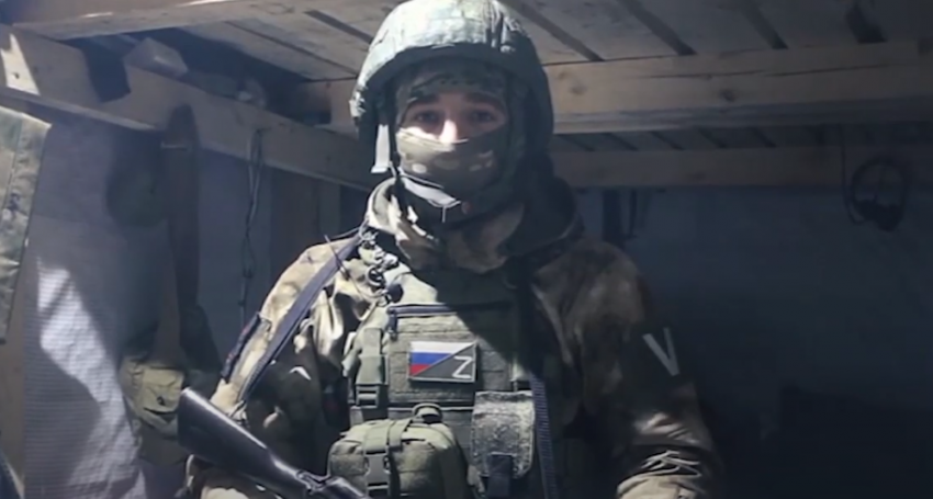 Волгоградский мобилизованный боец с помощью Минобороны передал привет землякам 