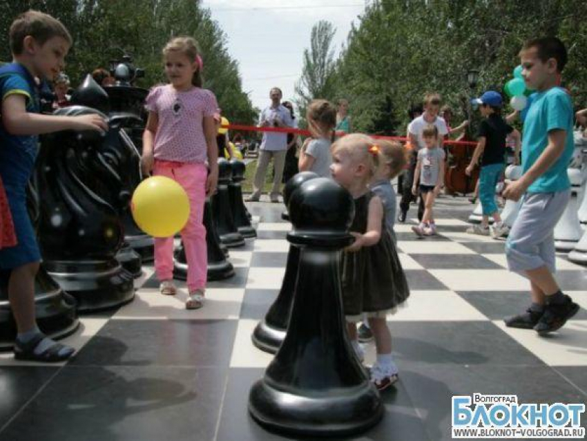 В центре Волгограда появились парковые шахматы