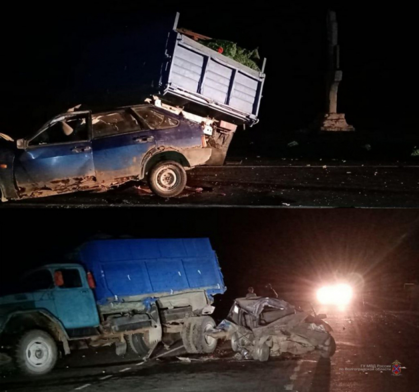 Водитель на «девятке» врезался в ЗИЛ на трассе в Волгоградской области: двое в больнице