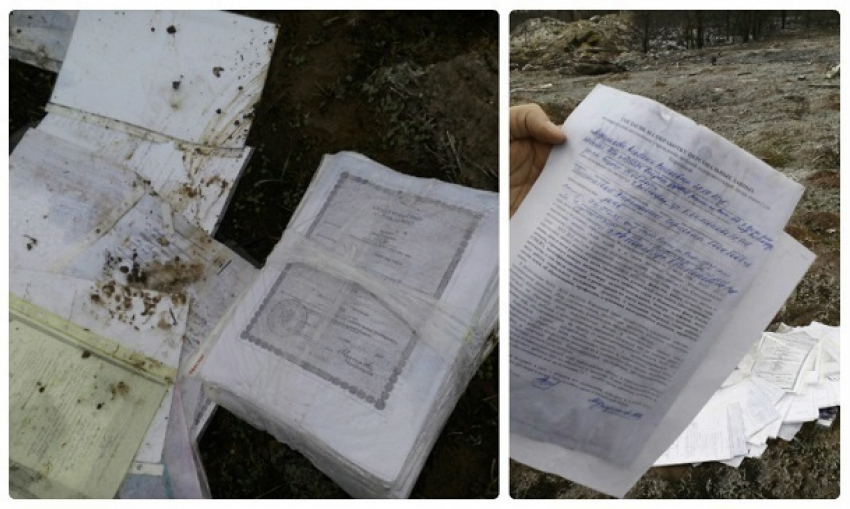 Волгоградец обнаружил на улице свалку документов с персональными данными людей
