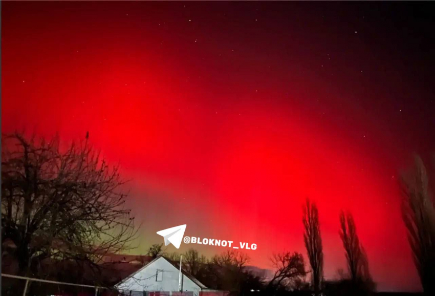 Полярное сияние появилось в Волгограде 