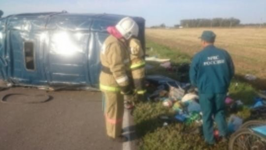 По дороге с моря перевернулась «Газель» из Волгограда: 1 погиб, 7 пострадали