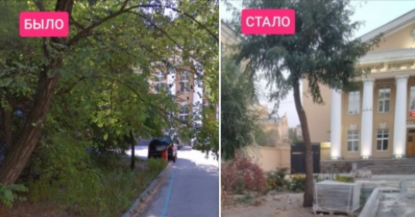 Дорогие гранитные бордюры исчезли после ремонта с центральной улицы Волгограда