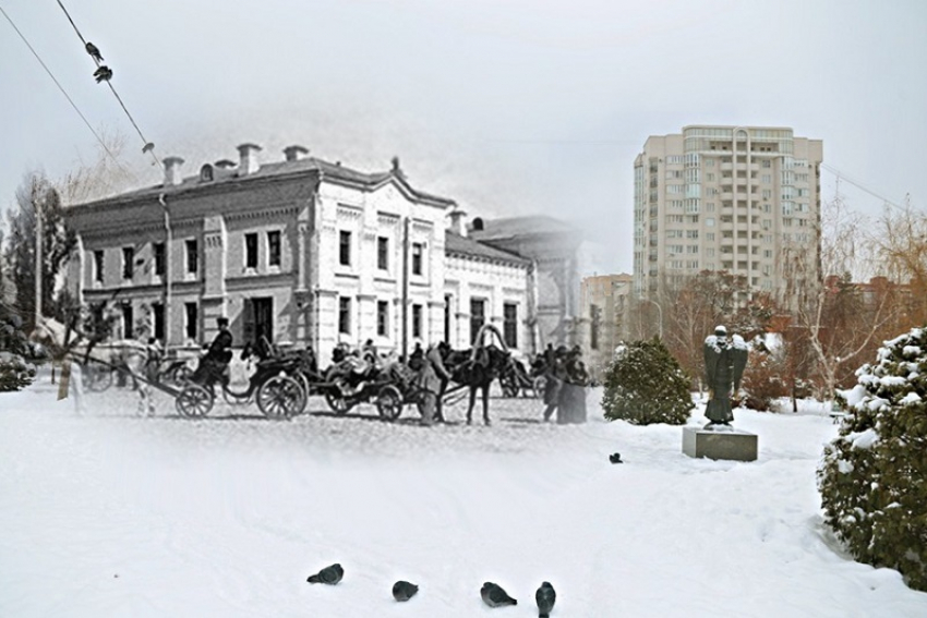 Тогда и сейчас: улица Княгининская в Царицыне стала сквером Саши Филиппова в Волгограде