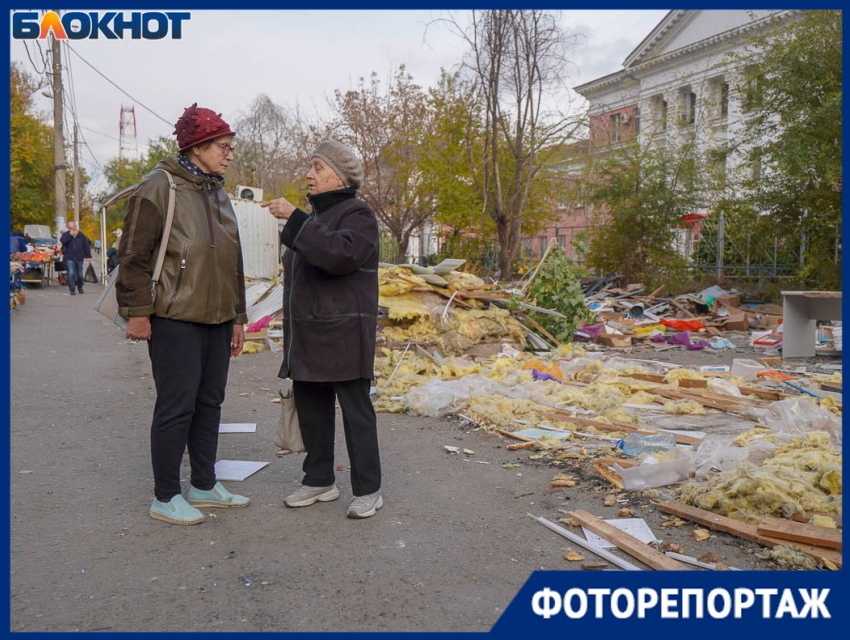 В центре Волгограда сносят рынок на Новороссийской: оцените масштаб разрухи