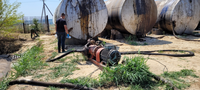 Загрязнение нефтепродуктами нашли в райцентре под Волгоградом 