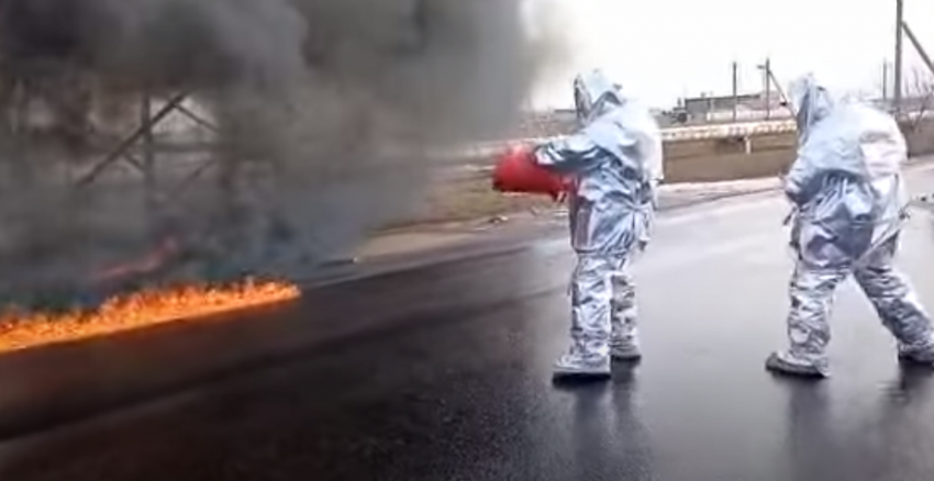 Возгорание бензовоза под Волгоградом попало на видео