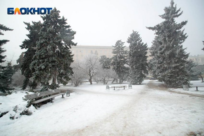 Середина декабря в Волгограде: сегодня мороз до -15º и гололед