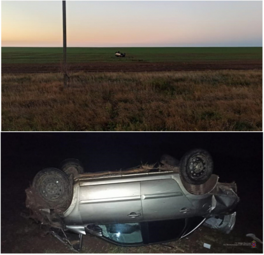 31-летний водитель трагически погиб, перевернувшись в Волгоградской области на Lada Granta